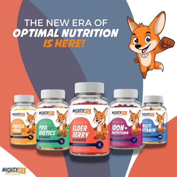 Version 1.0.0 Gomitas Mighty Fox certificadas kosher y halal paquete 5