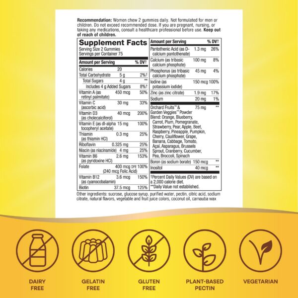 Version 1.0.0 Gomitas multivitaminas vegetarianas Nature's Way Alive mujer