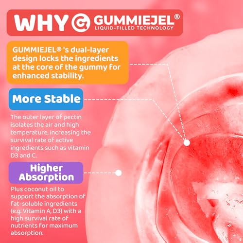 Gomitas multivitamínicas limpias sin azúcar para salud