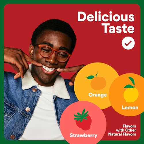 Gomitas multivitamínicas sabor fresa, naranja y limón