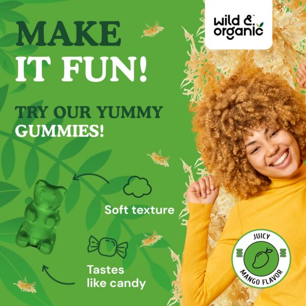 Gomitas musgo marino Wild Organic para niños apoyo general