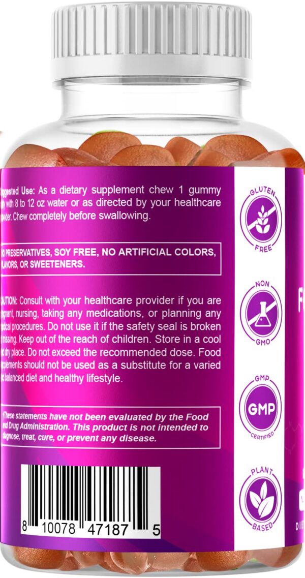 Gomitas sabor naranja Vitamatic ácido fólico 1000 mcg veganas