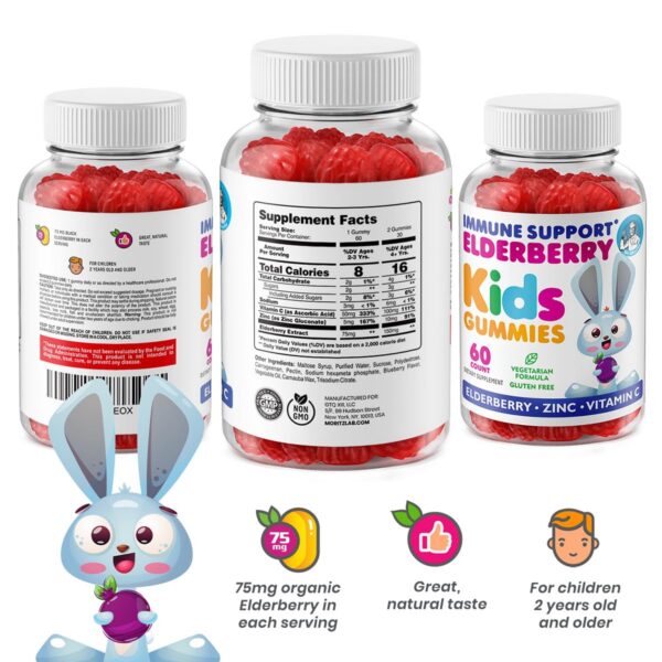 Gomitas naturales DR Moritz con extracto de saúco negro para salud