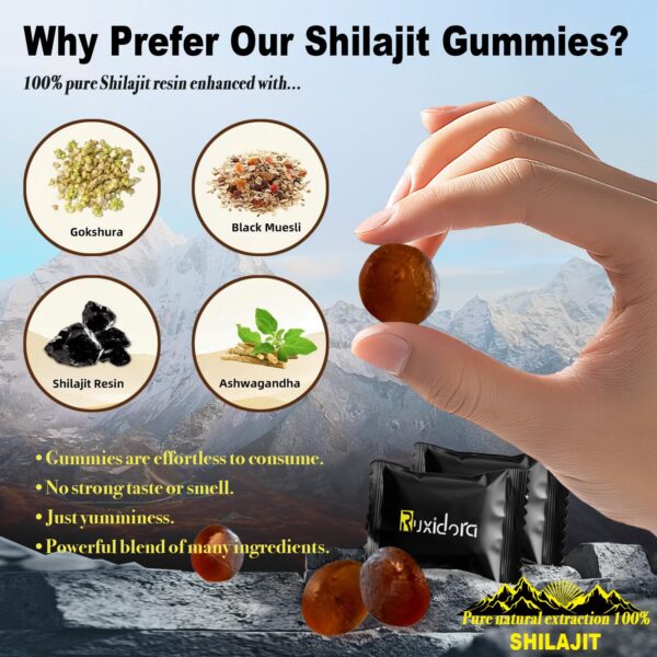 Gomitas naturales Ruxidora con minerales y Ashwagandha