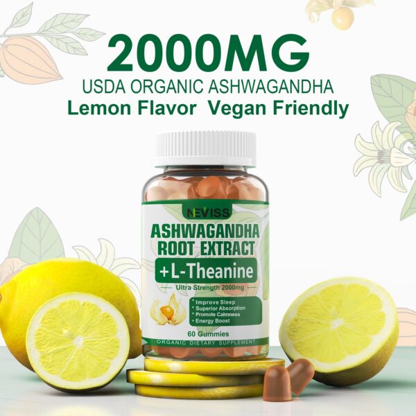 Gomitas NEVISS 60 piezas para energía y relajación natural