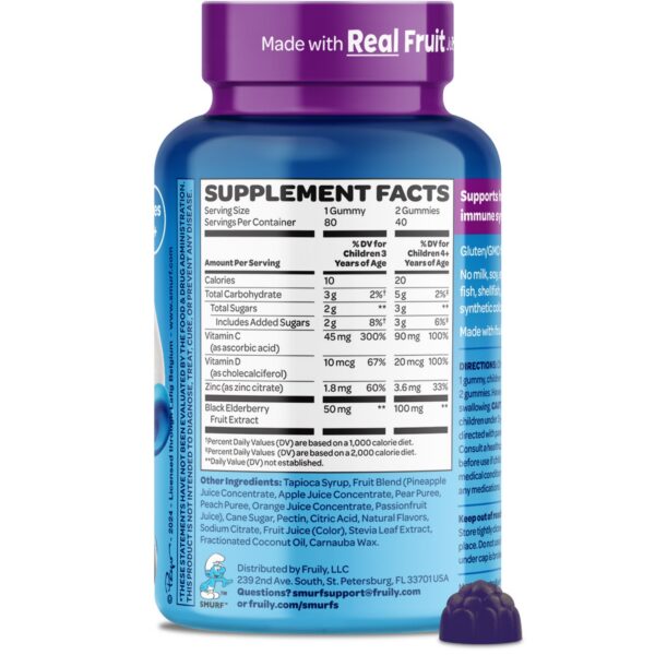 Gomitas cláricas Los Pitufos para sistema inmune saludable