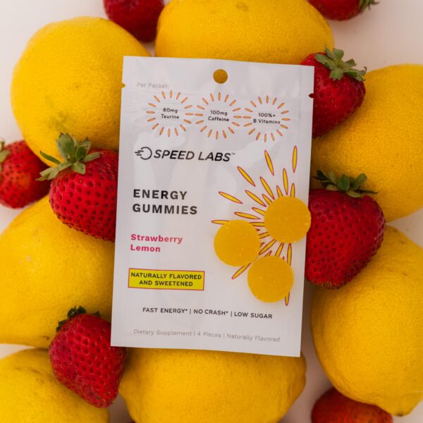 Gomitas portables energética Speed Labs para alta energía en movimiento