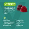 Version 1.0.0 Gomitas prebióticas y probióticas Viteey sabor natural baya