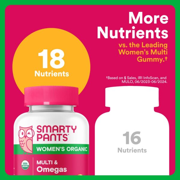 Gomitas premium multivitaminas SmartyPants orgánicas para mujeres