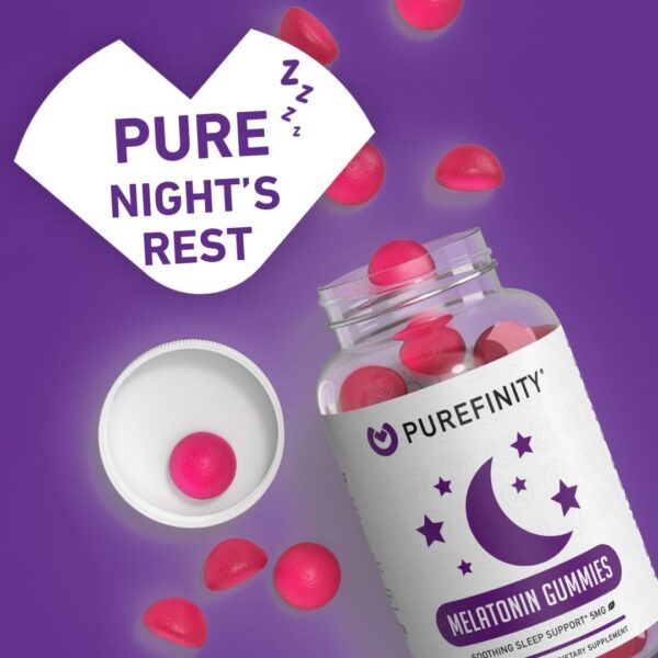 Gomitas Purefinity melatonina sabor a berry, para niños y adultos