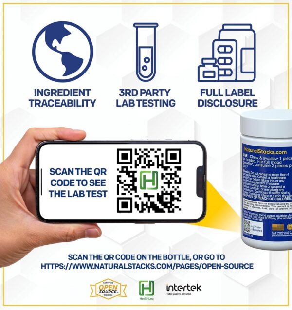 Gomitas sabor durazno con niacina y extracto de azafrán