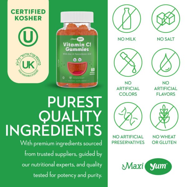 Gomitas sabor frutas vitamina C y zinc para sistema inmunológico