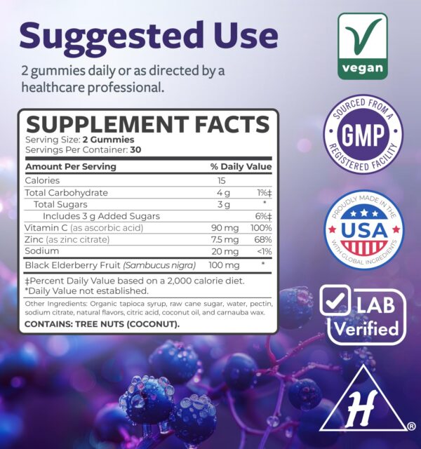 Gomitas sabor frutos rojos para adultos Healths Harmony