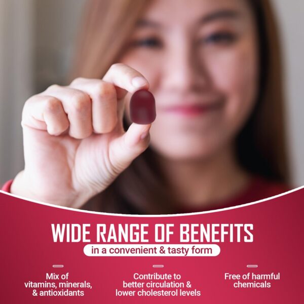 Gomitas sabor granada VITAMIZED soporte circulación y energía