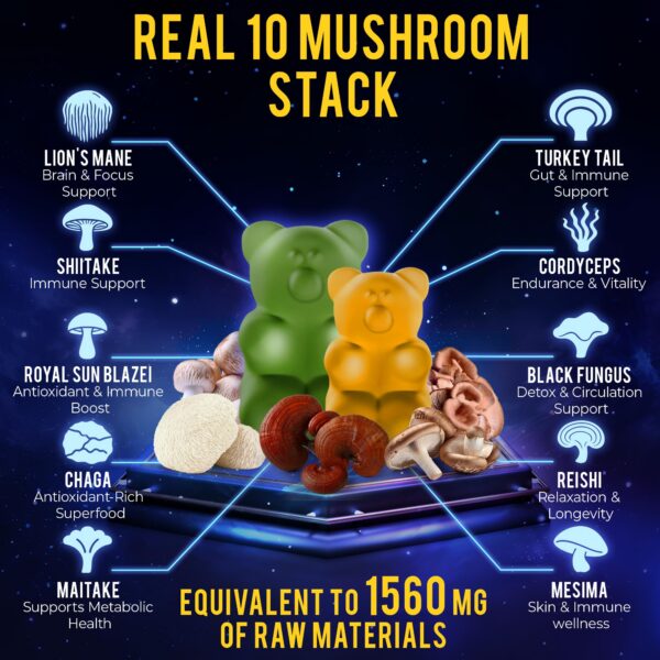 Gomitas sabor kiwi, piña, plátano, maracuyá y mango