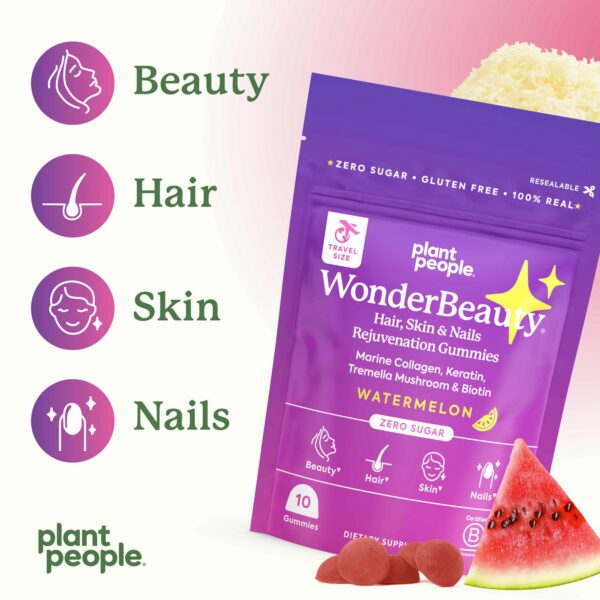 Gomitas sabor sandía WonderBeauty cuidado de belleza natural