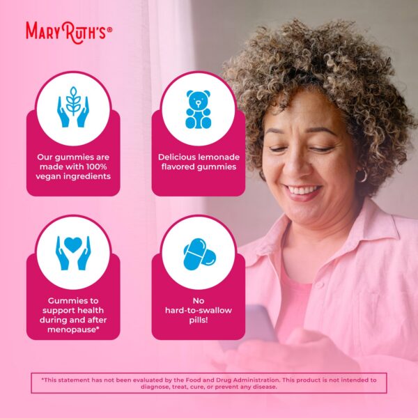 Version 1.0.0 Gomitas para salud femenina MaryRuth Organics sin azúcar