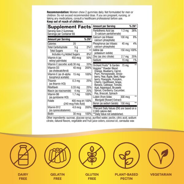 Version 1.0.0 Gomitas para salud ósea y cerebral mujeres 50+