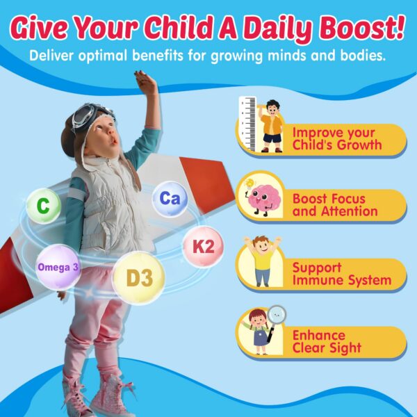 Gomitas saludables NEVISS con nicotinamida y omega 3 para niños