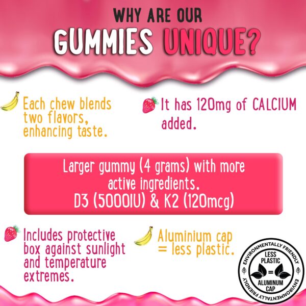 Gomitas saludables veganas con vitaminas y calcio oh my chewy