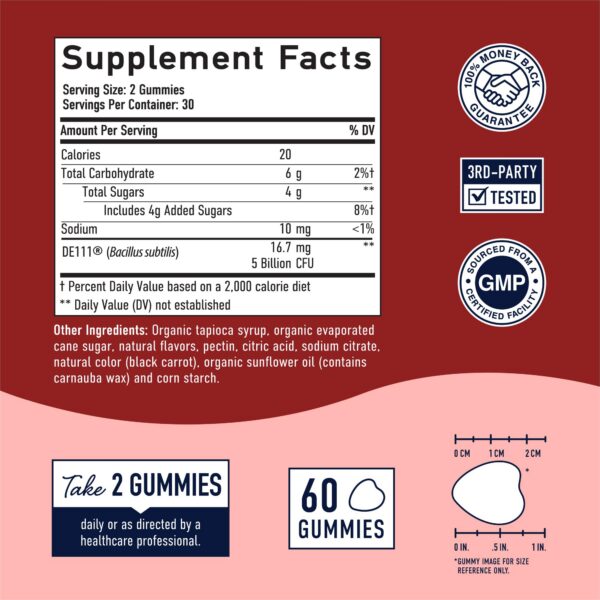 Gomitas saludables y veganas SMNutrition 60 conteo