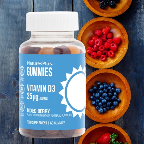 Gomitas saludables vitamina d NaturesPlus envase completo