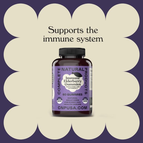 Gomitas de saúco antioxidantes Complete Natural Products sabor natural