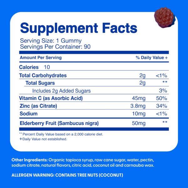 Gomitas saúco infantil en envase transparente