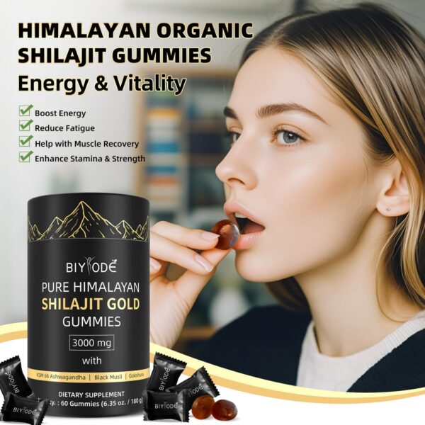 Gomitas Shilajit Himalaya envueltas individualmente