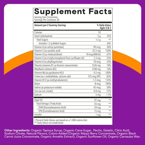 Gomitas sin colores sintéticos ni endulzantes para niños SmartyPants