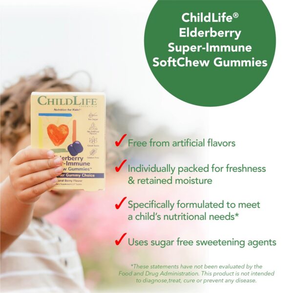 Gomitas SoftChew saúco apoyo inmunológico vitaminas C y D3 niños