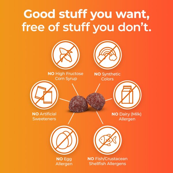 Gomitas suaves vitamina D para función muscular saludable