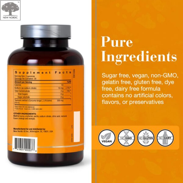 Gomitas veganas cúrcuma NEW NORDIC sin conservadores