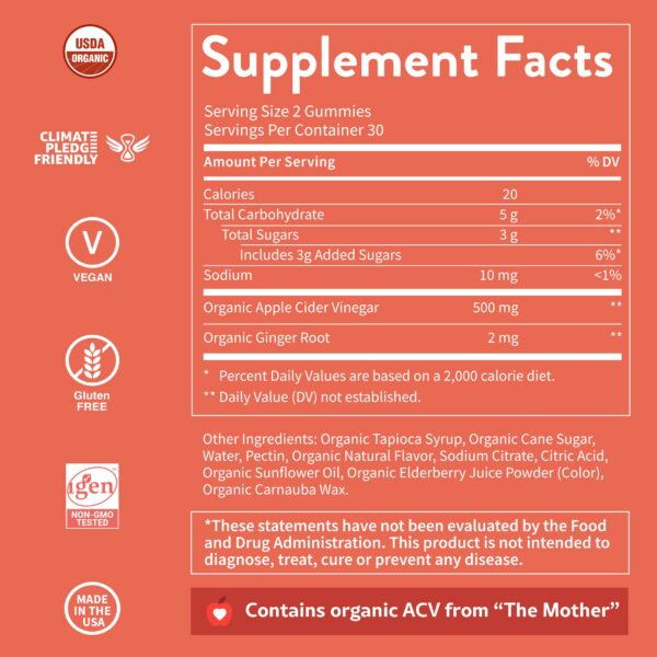 Gomitas vinagre sidra WellPath apoyo inmunológico