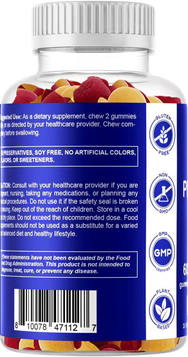 Gomitas Vitamatic para salud intestinal en frasco abierto