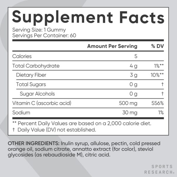 Version 1.0.0 Gomitas vitamina C sin maiz certificadas veganas