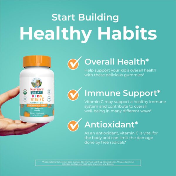 Gomitas vitamina C para niños USDA orgánicas sabor naranja