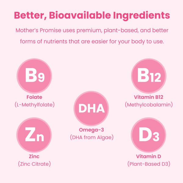 Gomitas vitamínicas vitamínicas Mother's Promise para mujeres embarazadas