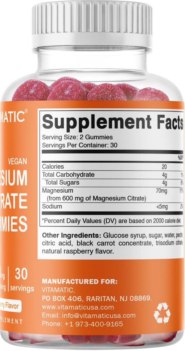 Gomitas Vitamatic sabor natural composición
