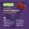 Detalle de gomitas multivitamínicas para mujeres Viteey en frasco