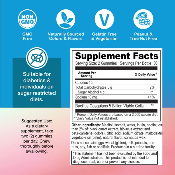 Gomitas Yum-V's sin saborizantes artificiales ni OMG