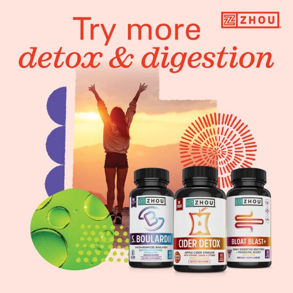 Gomitas Zhou Nutrition detox veganas sin gelatina ni gluten