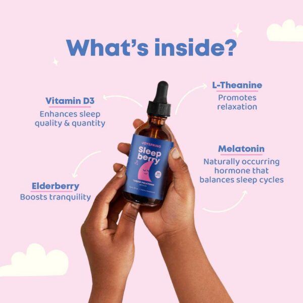 Gotas melatonina líquida para niños y mamás JoySpring