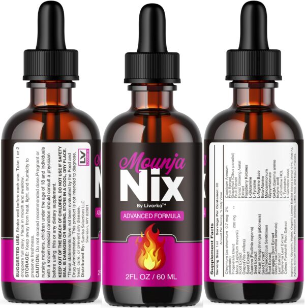 Gotas MounjaNix presentación con fórmula natural