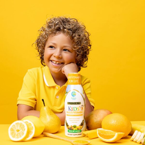 Version 1.0.0 Gotas multivitamínico líquido para niños Tropical Oasis