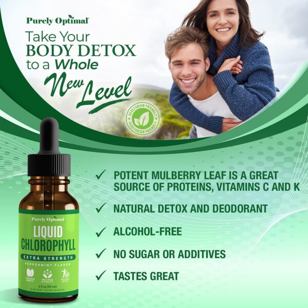 Gotas naturales de clorofila para bienestar y salud diaria