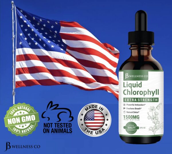 Gotas naturales clorofila líquida hojas de morera 2-pack