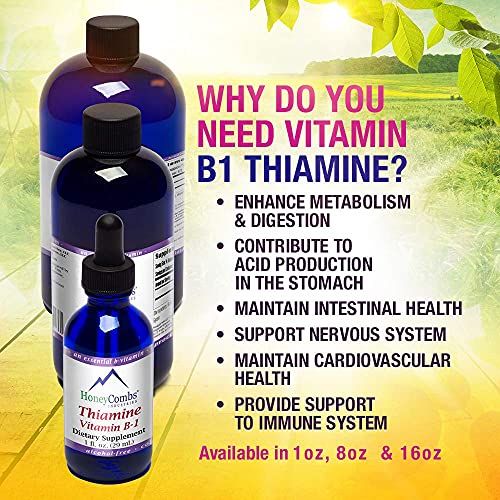 Gotas naturales de vitamina B1 HoneyCombs para bienestar general