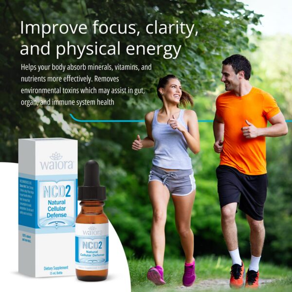 Gotas naturales de zeolita activada NCD2 Waiora, 0.5 oz