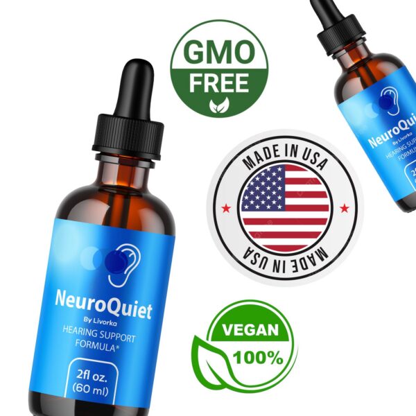 Gotas NeuroQuiet suplemento natural con ingredientes de calidad